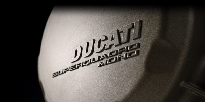 Ducati's new single-cylinder engine: The "Superquadro Mono." Media provided by Ducati.