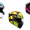 Studio image of AGV K1 colorways.