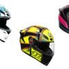 Studio image of AGV K1 colorways.