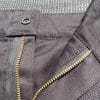 Zipper and closure on pants