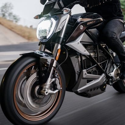 A view of a Zero motorcycle, currently celebrating a hefty discount! Media provided by Zero Motorcycles.