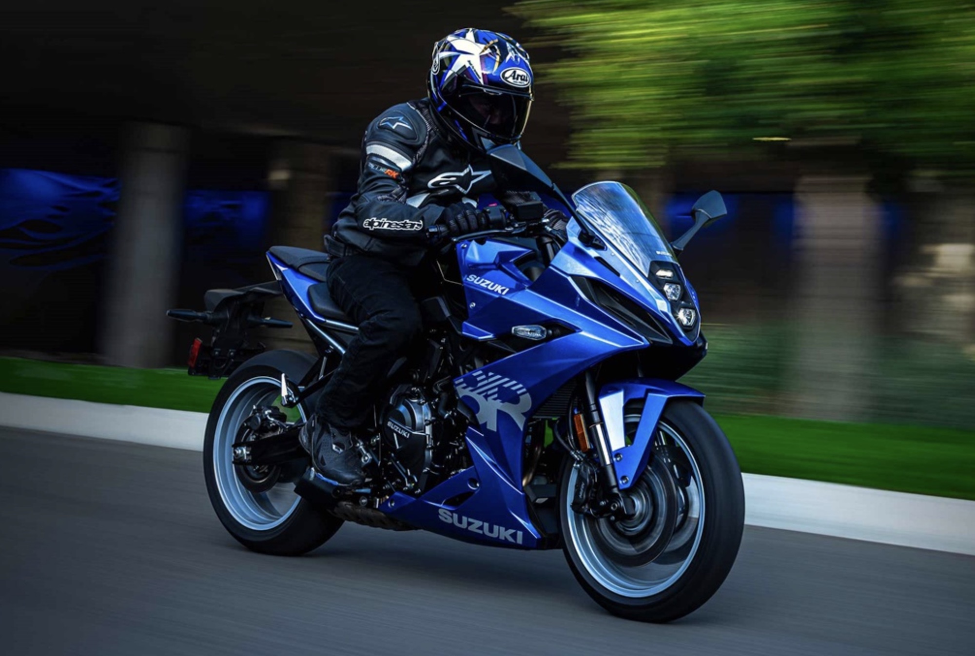 A view of Suzuki's all-new 2024 GSX-8R. All media provided by Suzuki. 