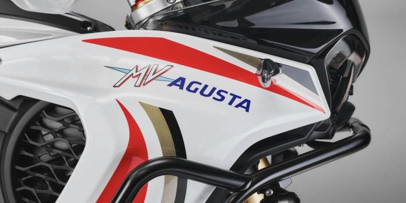 A view of MV Agusta's new 2024 LXP Edi Orioli Edizione Limitata. Media provided by MV Agusta.