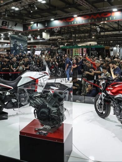 Moto Morini at EICMA 2023. Media provided by Moto Morini.