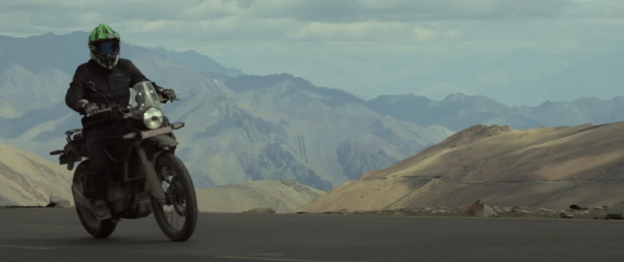 A view of Royal Enfield's Himalayan 450. Media provided by Royal Enfield's coverage in their Final Test of the thing (Youtube).