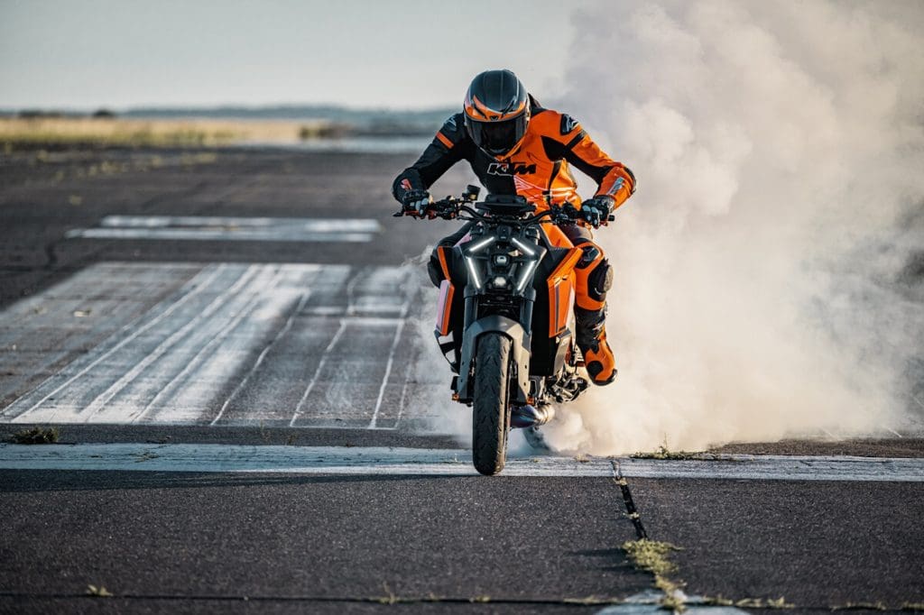 KTM's 2024 1390 Super Duke R EVO. Media provided by KTM.