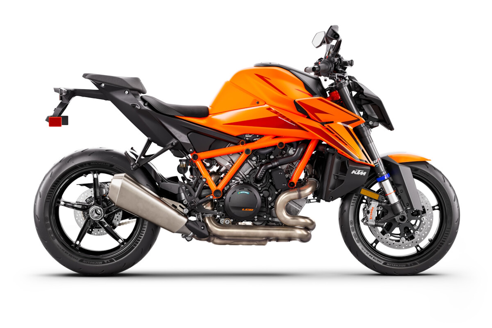 KTM's 2024 1390 Super Duke R EVO. Media provided by KTM. KTM's 2024 1390 Super Duke R EVO. Media provided by KTM.