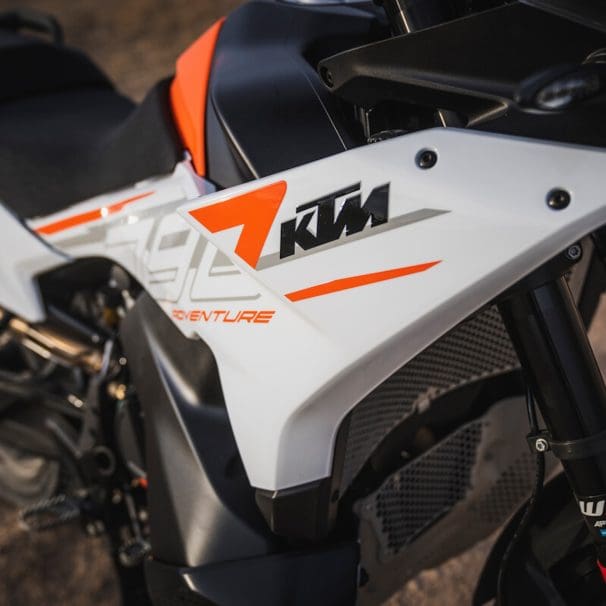 A view of KTM's 2024 790 Adventure. Media provided by KTM.