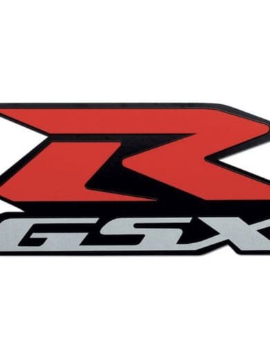 A Suzuki GSX-R logo. Media provided by Gixxer.