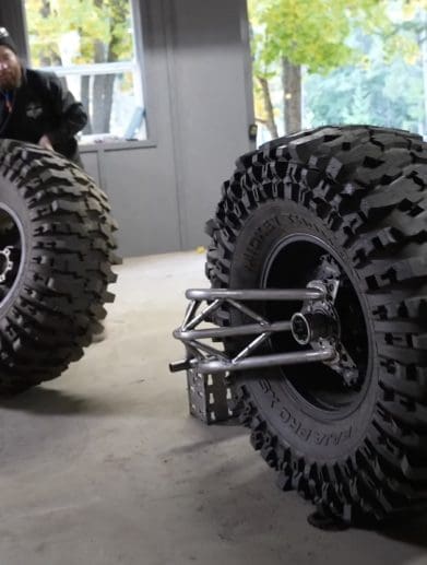 The Grind Hard Plumbing Company getting to work on a custom projecct they've lovingly coined "Monster Chopper" - fitting, considering the 46" rolling duties. Media provided by Youtube.