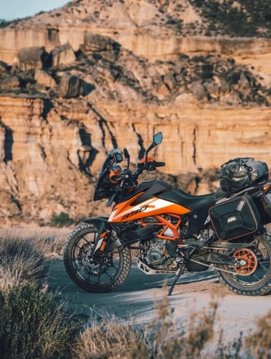 KTM's 2024 390 Adventure. Media provided by KTM.