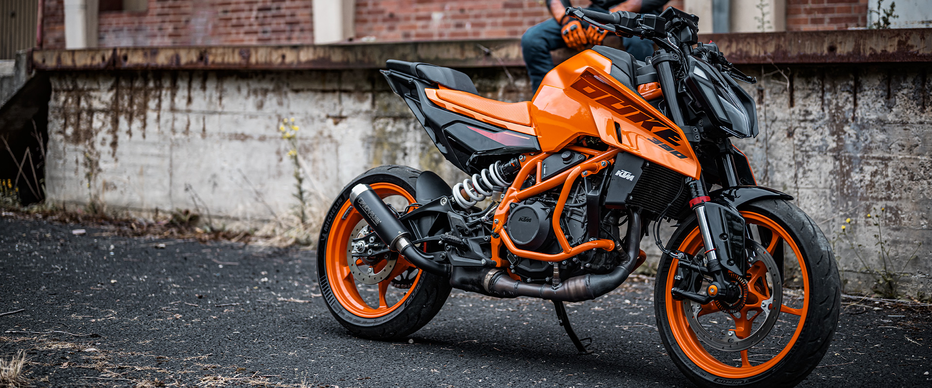 A view of KTM's new 2024 390 Duke. Media provided by KTM.