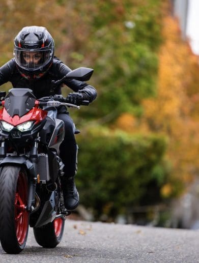 A view of Kawasaki's new 2024 Z500 / SE. Media provided by Kawasaki.