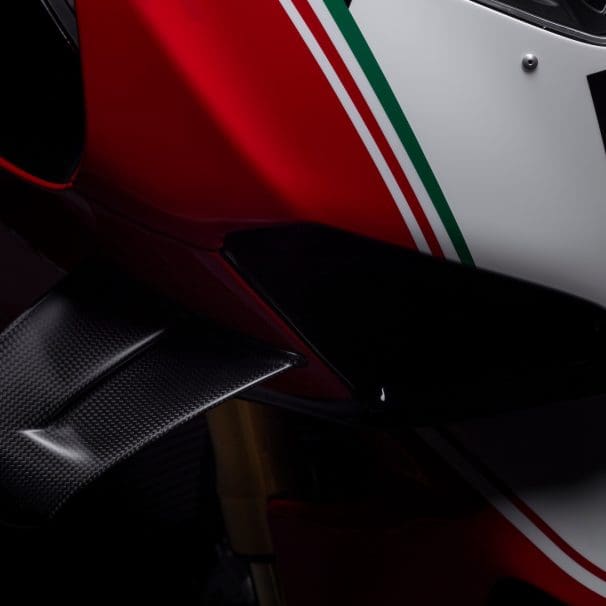 A view of the all-new Ducati 2024 Panigale V4 SP2 30° Anniversario 916. All media provided by Ducati.