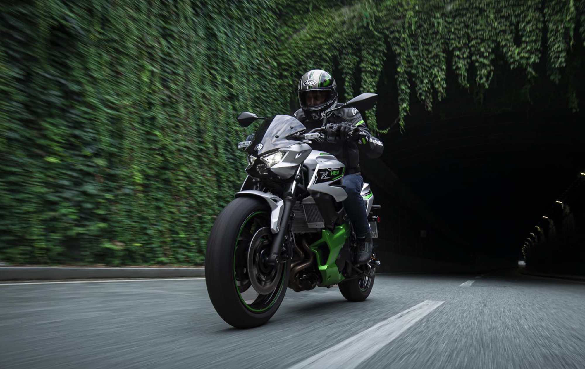 A view of Kawasaki's new hybrid, the Z 7 Hybrid. Media provided by Kawasaki.