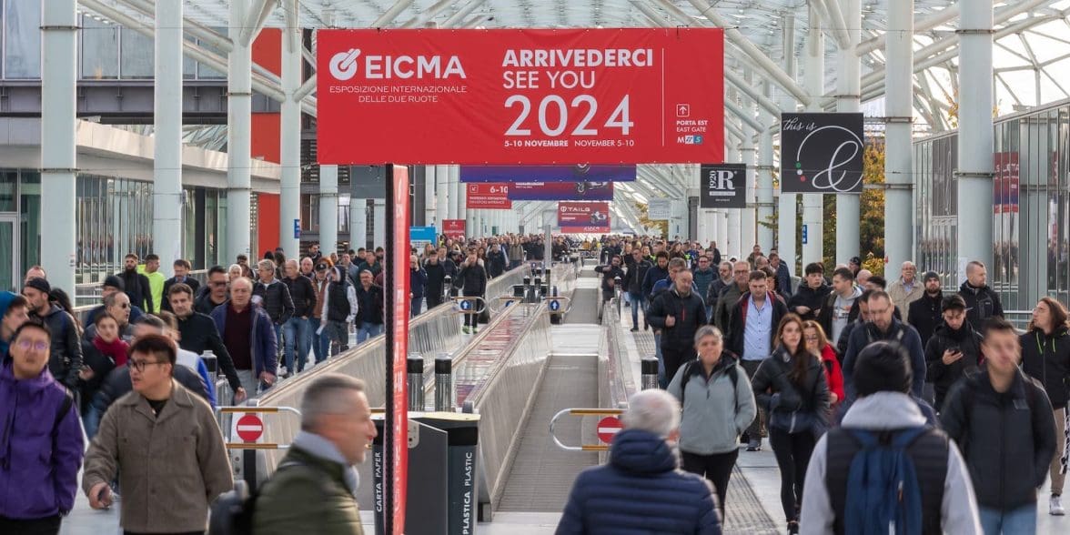 A view of EICMA's departure sign. Media provided by EICMA.