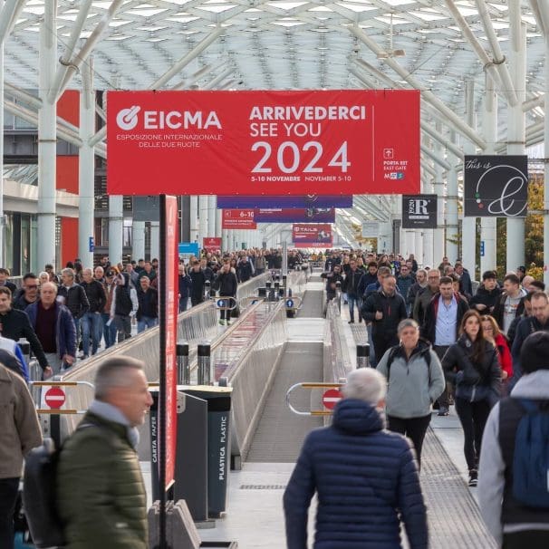 A view of EICMA's departure sign. Media provided by EICMA.