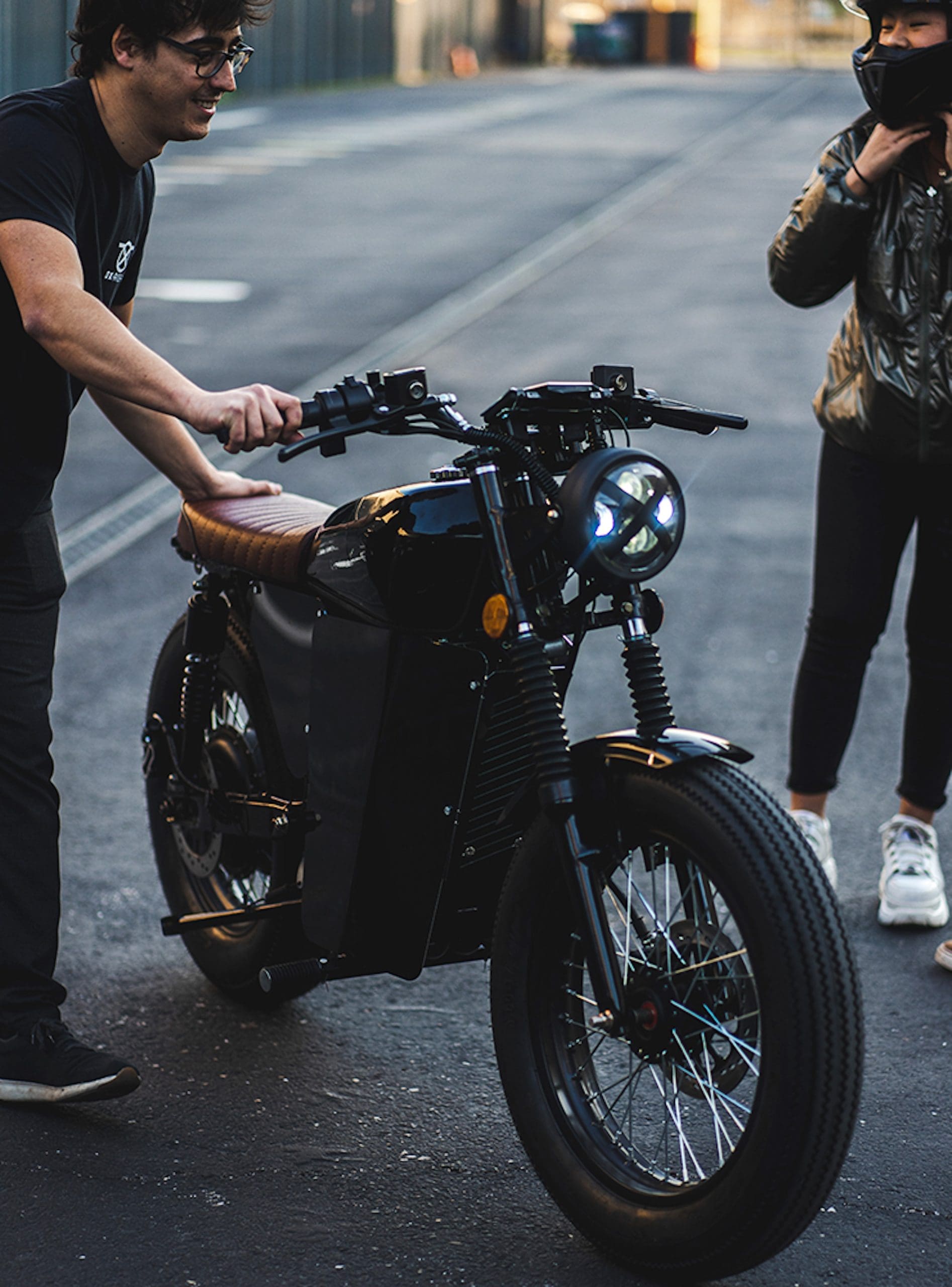 The all-electric OX ONE motorcycle. Media sourced by the PACK.