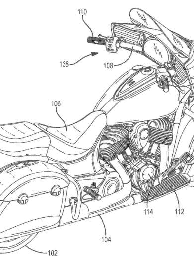 A view of Indian's Roadmaster with potential for multiple charging points to juice up a heated gear concept. Media provided by CycleWorld.