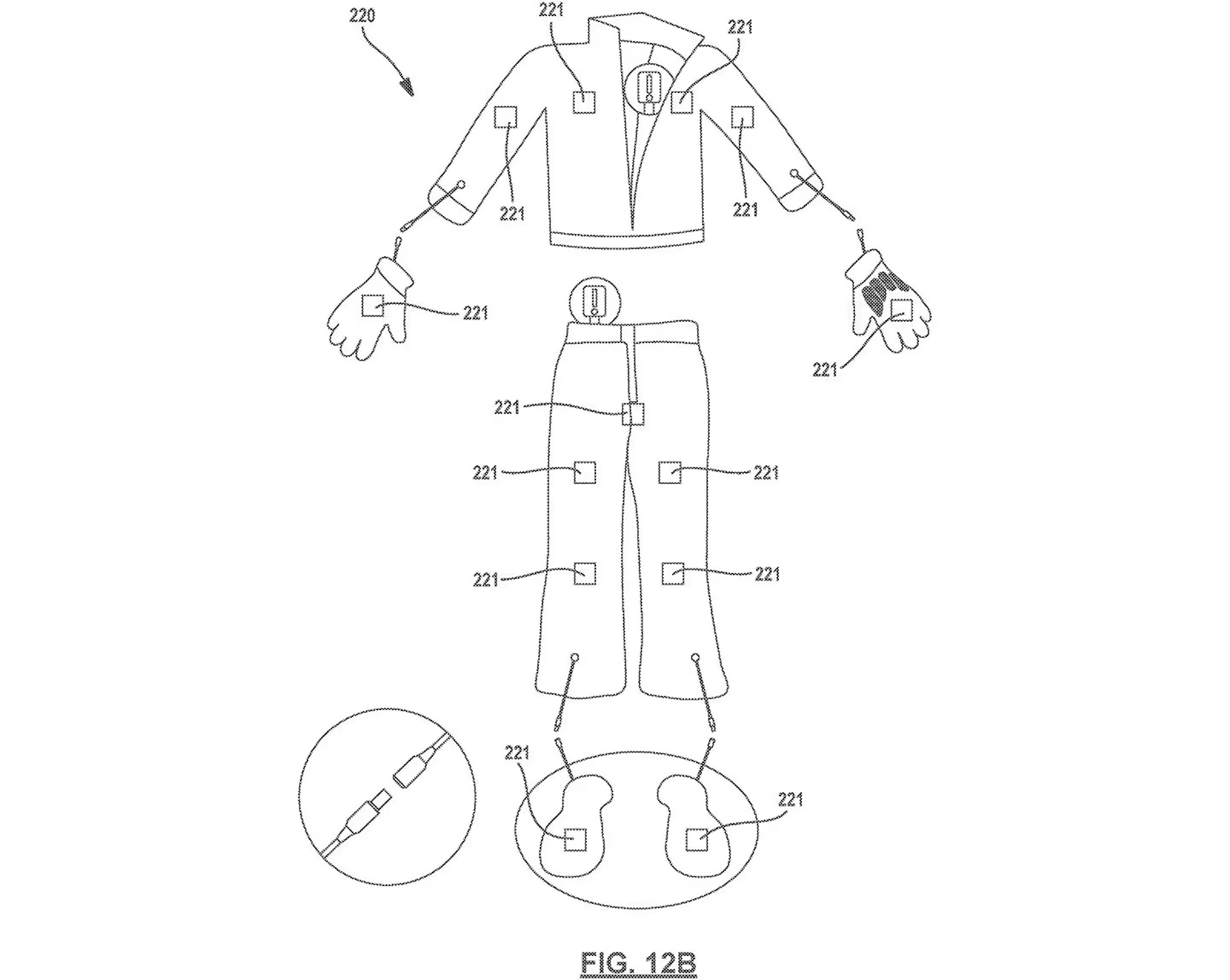 A view of Indian's heated gear concept, including points that could carry either charging points or sensors to regulate temperature. Media provided by CycleWorld.