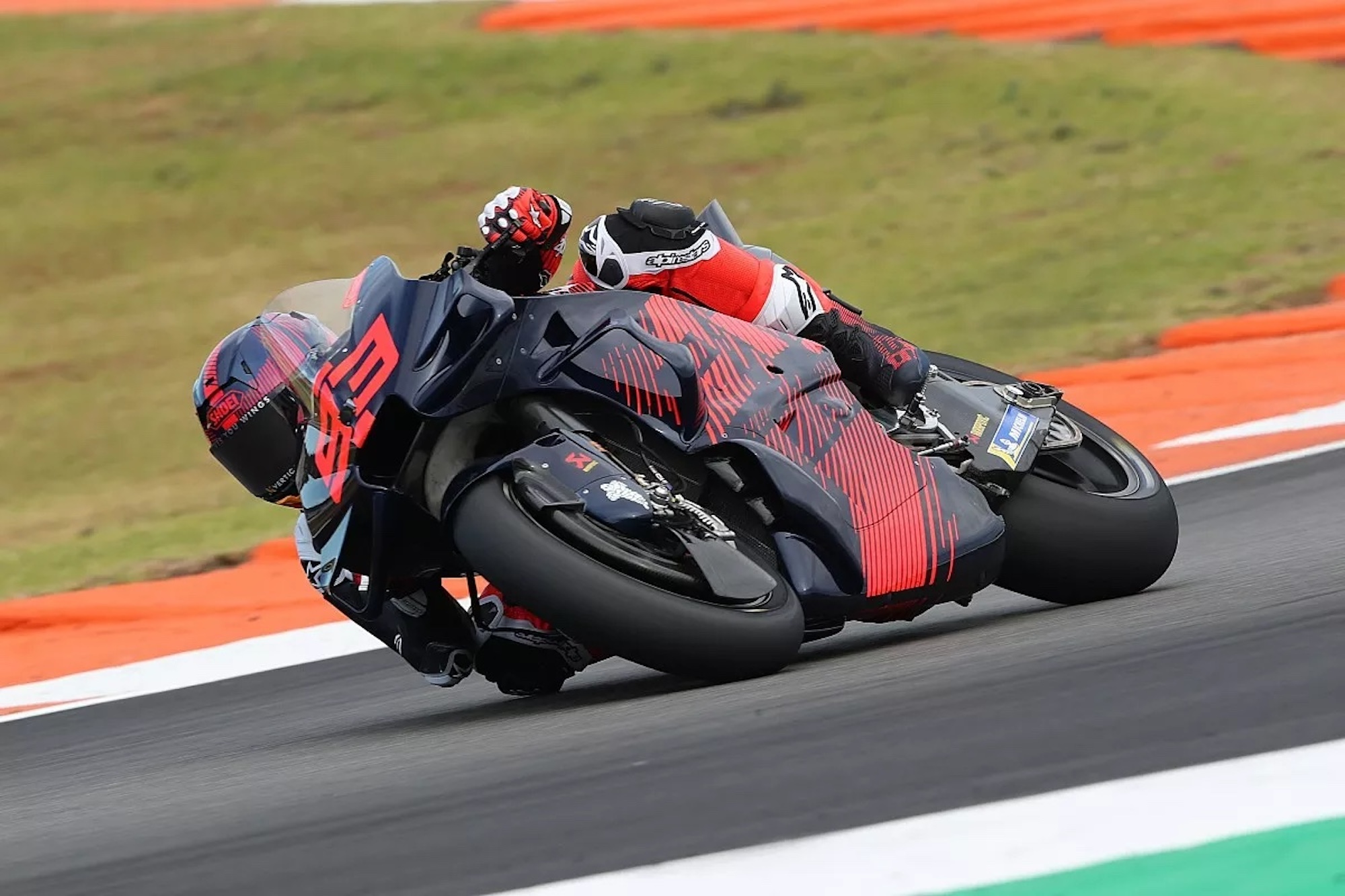 Marc Marquez aboard the Gresini Racing Desmosedici. Media provided by MotoGP.