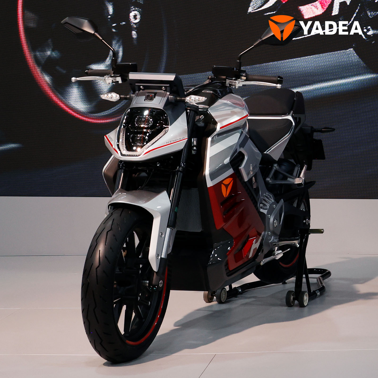 A view of Yadea's Kemper at EICMA 2023. Media provided by Yadea.