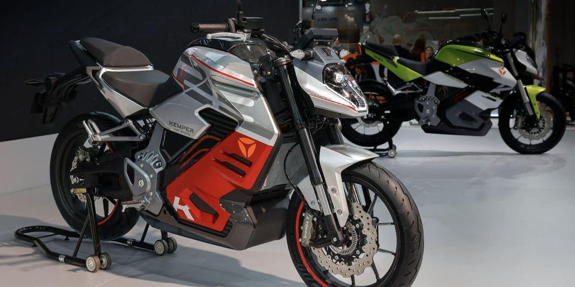 A view of Yadea's Kemper at EICMA 2023. Media provided by Yadea.