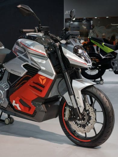 A view of Yadea's Kemper at EICMA 2023. Media provided by Yadea.