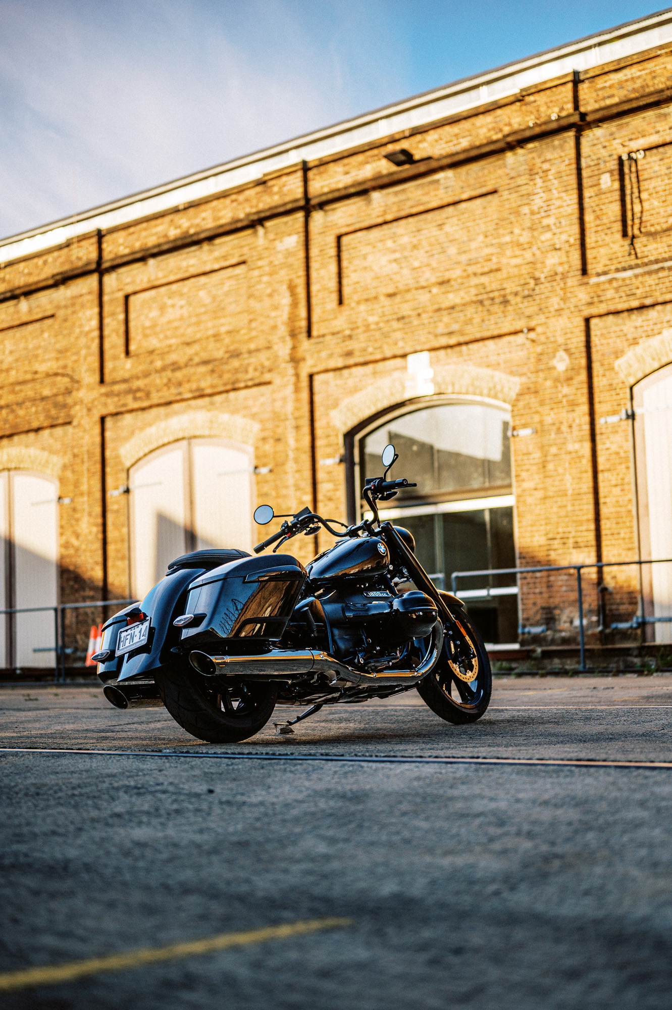 A 2023 BMW R18 Roctane Bagger