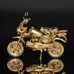 A left side view of a Honda Monkey motorcycle figurine.