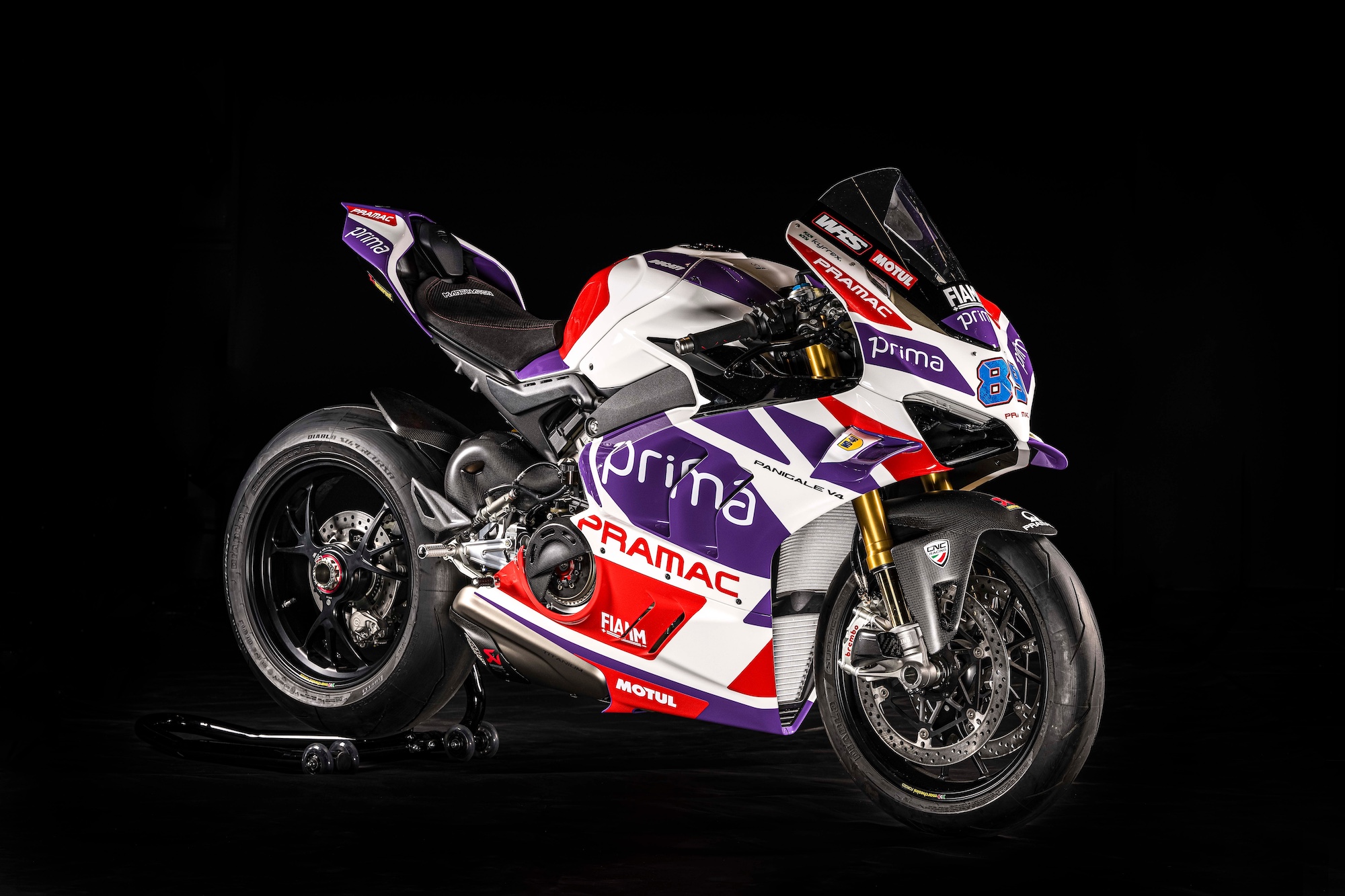 Ducati's Panigale V4 Martin 2023 Racing Replica motorcycle.
