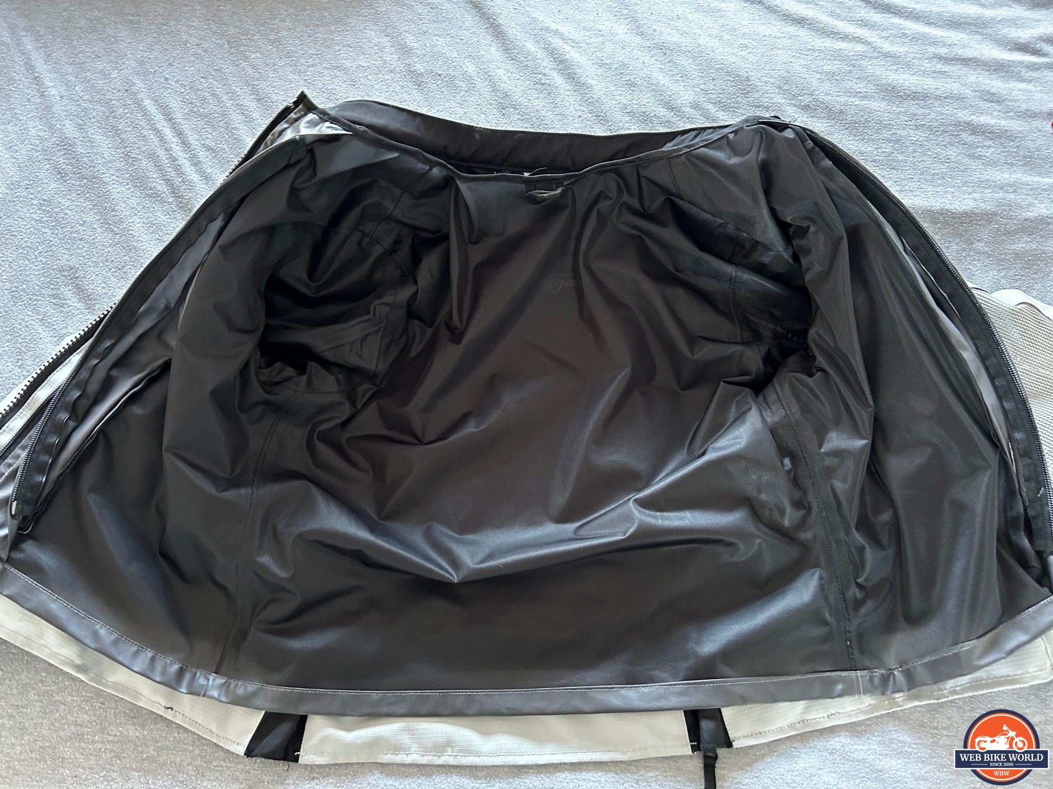 Waterproof liner on the Furygan Odessa Jacket