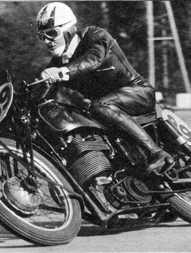 Cecil Sandford aboard a Velocette machine. Media provided by MV Agusta.net.
