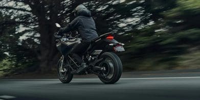 Zero Motorcyc;es' Zero Motorcycles' DSR/X. Back view.