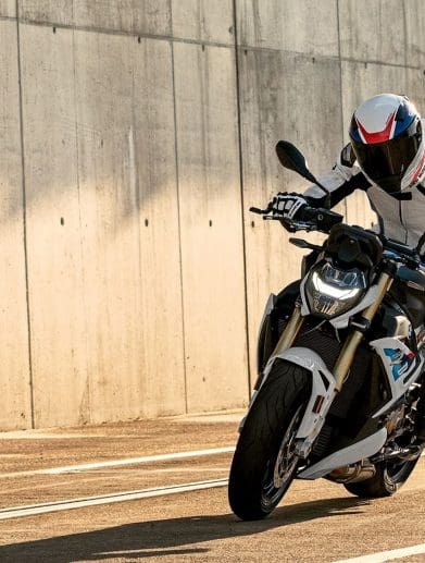 A BMW S 1000 R.