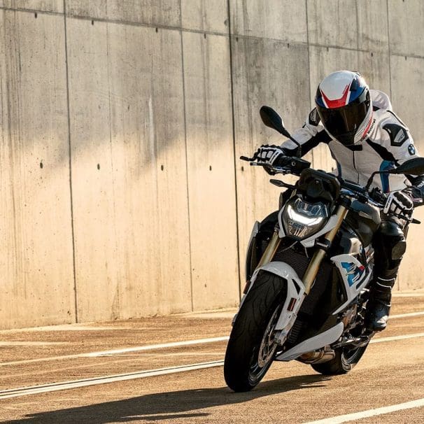 A BMW S 1000 R.