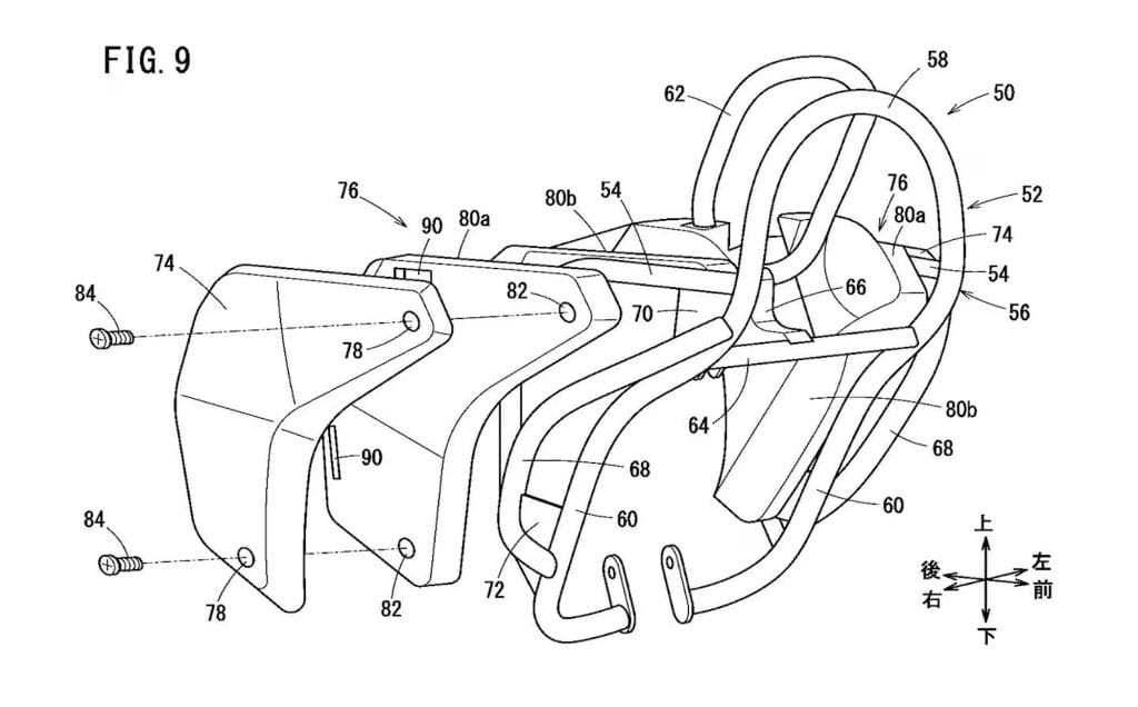 A view of motorcycle patents from Honda.