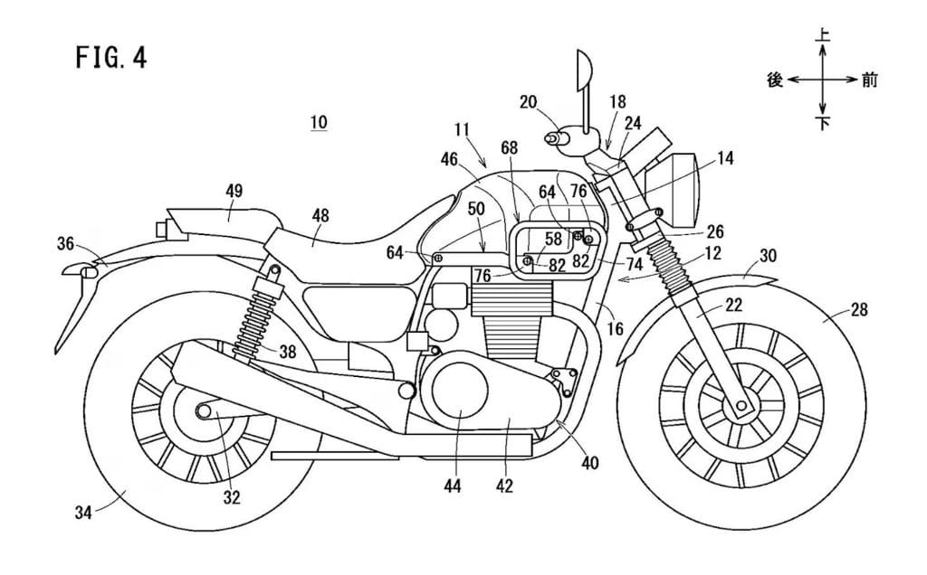 A view of motorcycle patents from Honda.