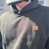 Akin Moto logo on the Defender Hoodie