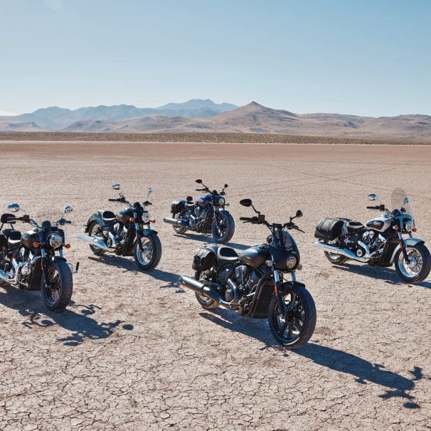 A picture of Indian's Scout Lineup.