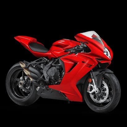 An MV Agusta motorcycle.