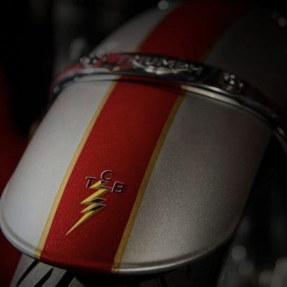 A fender from Triumph Motorcycles.