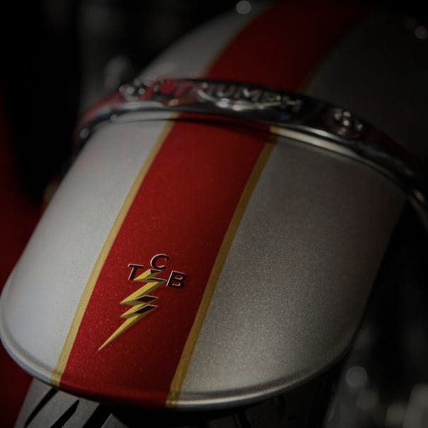 A fender from Triumph Motorcycles.