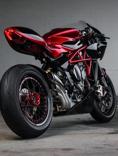 An MV Agusta motorcycle.