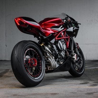 An MV Agusta motorcycle.