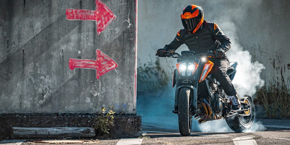 KTM's 790 Duke. Medi aprovided by KTM.