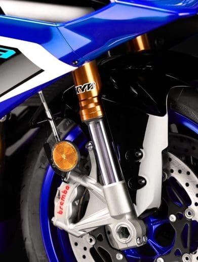 A view of Yamaha's all-new YZF-R9.