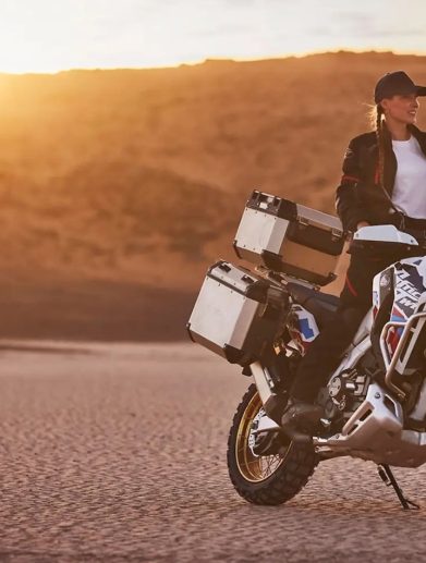A view of Honda's Africa Twin.