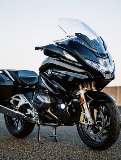 A view of BMW's R 1250 RT. Media sourced from BMW.