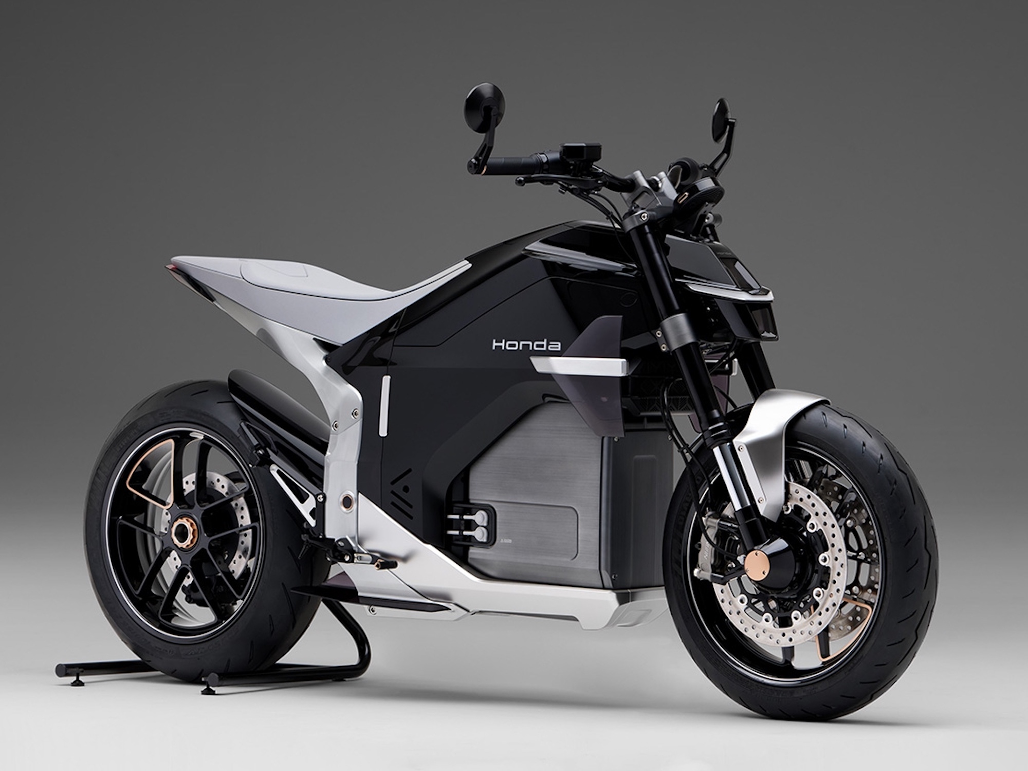 A Honda EV motorcycle.